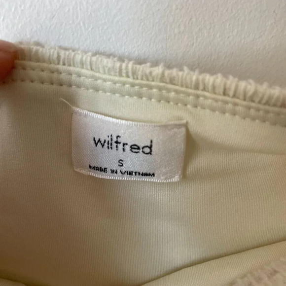 Aritzia Wilfred Attention Smocked Strapless Mini Tube Dress Size Small - Picture 7 of 8